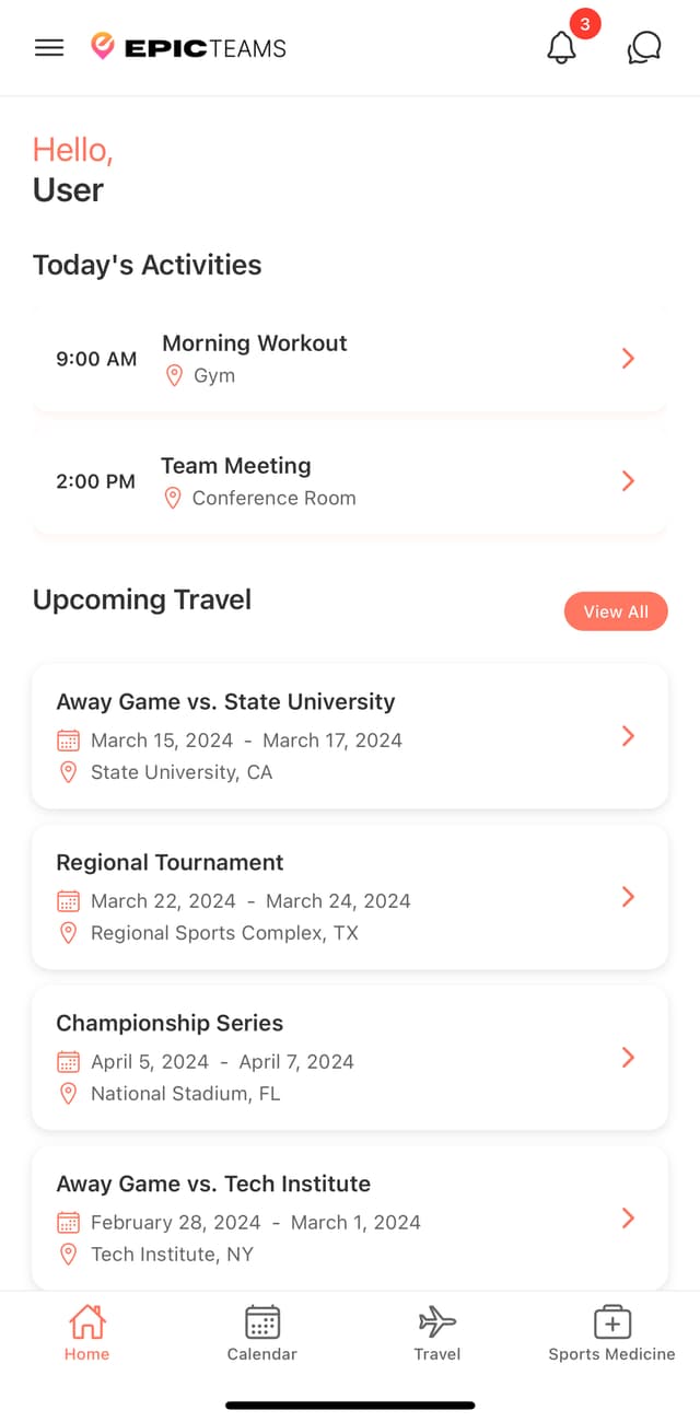 Epic Teams Mobile App